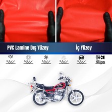 ULTRASHOP Falcon Crazy 125 Motosiklet Brandası Su Geçirmez Branda Kırmızı Branda Motor Branda Lç