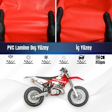 ULTRASHOP Gilera Runner 200 St Motosiklet Brandası Su Geçirmez Branda Kırmızı Branda Motor Branda M