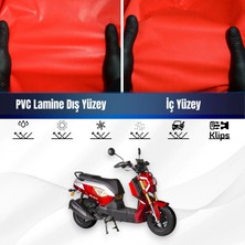 ULTRASHOP Rmg Moto Gusto Spyder 100 Motosiklet Brandası Su Geçirmez Branda Kırmızı Branda Motor Branda M