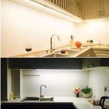 Tezgah Altı 30 cm T5 LED Aydınlatma Butonlu Dekoratif Armatür Beyaz Işık