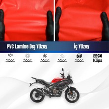 ULTRASHOP Voge Sr4 Maksı 350 Motosiklet Brandası Su Geçirmez Branda Kırmızı Branda Motor Branda Xl