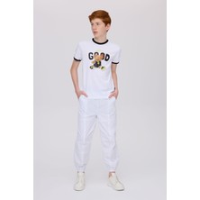 Nebbati  Erkek Çocuk Beyaz Tshirt