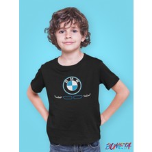 Bumeta 3'lü Paket Bmw M Sport Car Logo Araba Çocuk Tişört T-Shirt