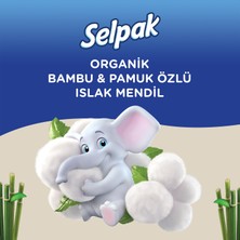 Selpak Organik Bambu ve Organik Pamuk Özlü Islak Mendil 12'li 600 Yaprak
