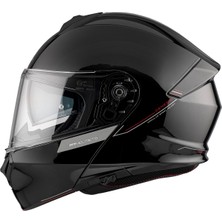 Mt Helmets Kask mt Genesis Sv A2 Çene Açılır Parlak Siyah
