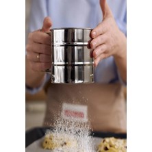 Kitchen Damys Paslanmaz Çelik Un Eleği Un Süzgeci Süzgeç 250 gr
