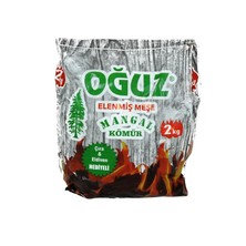 Oğuz Mangal Kömürü Meşe 2 kg Elenmiş Doğal Meşe