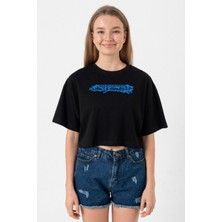 Need For Speed Most Wanted Siyah Kadın Crop Tshirt
