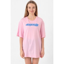 Need For Speed Most Wanted Pembe Kadın Oversize Tshirt