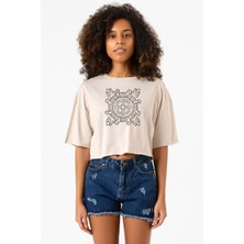 Pokemon Relic Fragment Bej Kadın Crop Tshirt