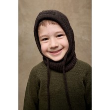 Fahhar Kids Ipli Çocuk Kar Beresi Koyu Kahve