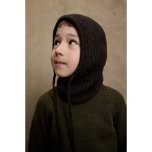 Fahhar Kids Ipli Çocuk Kar Beresi Koyu Kahve