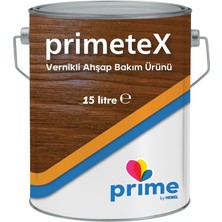 HEMEL Primetex Solvent Bazlı Yarı Şeffaf Vernikli Ahşap Koruyucu 15 Lt Koyu Meşe
