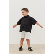 Oversize Gömlek Siyah