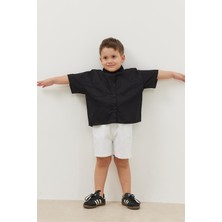 Oversize Gömlek Siyah