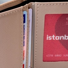 Kadın Fermuarlı ve Çıtçıtlı Bozuk Para Bölmeli Şık Cüzdan Kartlık Aksesuar