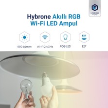 Hybrone LED Rgb Wi-Fi Akıllı Ampul, 2li Set, 16 Milyon Renk, 900 Lümen, E27 Duy, Uygulama ile Kontrol
