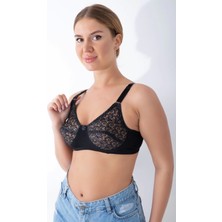 Siyah Dantelli Toparlayıcı Sütyen - 506