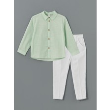 Lcw Kids Basic Erkek Çocuk Gömlek ve Pantolon 2'li