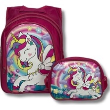 Okul Çantası - Beslenme Çantası Set - Kalemlik