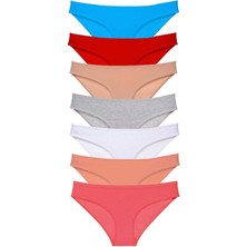 Royaleks 7 Adet Süper Eko Set Likralı Kadın Slip Külot Set 5