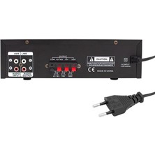 MAGICVOICE MV-510 50 WATT USB/SD/BLUETOOTH 2 MİK.,ECO LU+2SD 2061*2 Lİ UKLI GİRİŞLİ HAT TRAFOLU ANFİ