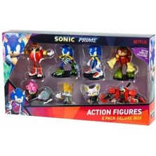 Sonic Prime SON6080 Aksiyon Figürleri 8 Li Deluxe Set 3+