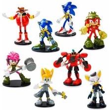 Sonic Prime SON6080 Aksiyon Figürleri 8 Li Deluxe Set 3+