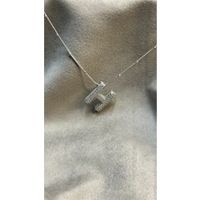 Keyper H Harfli Zirkon Taşlı Çelik Kolye