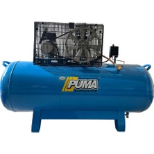 Puma 200 Lt Alüminyum Kafa Pistonlu Kompresör 3 Hp, 8 Bar, 2 PİSTON,220 V Monofaze