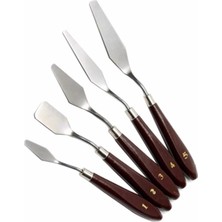 5li Metal Resim Spatulası, Palette Knives, Ressam Sipatulası Sıpatula Spatül Sıpatül