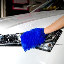 Ang Temizlik Mikrofiber Oto Yıkama  ve  Temizlik Eldiveni Makarna Desenli