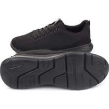 Volis Siyah Fileli Günlük Bağcıklı  Çocuk Sneaker Ayakkabı (36-40)
