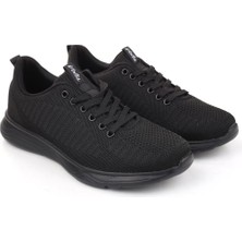 Volis Siyah Fileli Günlük Bağcıklı  Çocuk Sneaker Ayakkabı (36-40)