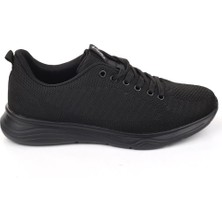 Volis Siyah Fileli Günlük Bağcıklı  Çocuk Sneaker Ayakkabı (36-40)