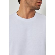 Erkek Kısa Kollu Basic Beyaz T-Shirt