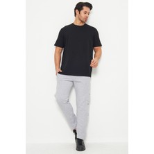 Erkek Kısa Kollu Basic Siyah T-Shirt