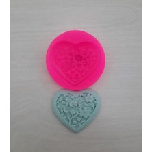İpek Hobi Çiçekli Kalp Seti Sabun Kalıbı ve Kokulu Taş Kalıbı