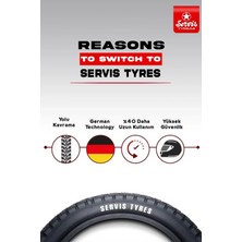 Servis Tyres Mondial Drift L Lastik Takım 90/90-17 - 130/70-17