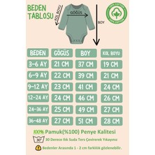 %100 Pamuk Teyzem Bi Tane Baskılı Zıbın & Body
