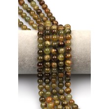 Yeşil Garnet (Tsaworit) Doğal Taş Dizi 8 mm Küre Kesim