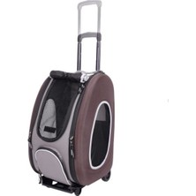 Ibiyaya Chocolate Tekerlekli Köpek Taşıma Çantası