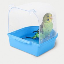 Huoxun Shop A Sarı Stil 7 Renkli Kuş Banyosu Plastik Duş Odası Papağan Temizleme Aracı Asılı Kuş Banyosu Budgerigar Su Veya Kum Banyo Malzemeleri (Yurt Dışından)