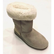 Jump Twenty By Sevenhill 1143AP7398S HAKIKI Kuzu Deri Kadın Bej Deri Çizme