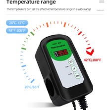 Huoxun Shop A Ab Fiş Tarzı Hidroponik Bitkiler Tohum Çimlendirme Sürüngenler Pet Malzemeleri Isı Matı Termostat Sıcaklık Kontrol Cihazı 5℃-42℃ (Yurt Dışından)