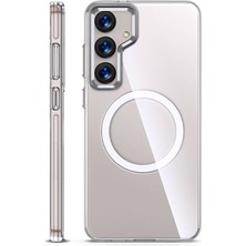 Apsuwa Samsung Galaxy S25 Plus Kılıf Wlons Magsefe Özellikli Şeffaf + Ekran Koruyucu