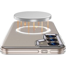 Apsuwa Samsung Galaxy S25 Plus Kılıf Wlons Magsefe Özellikli Şeffaf + Ekran Koruyucu