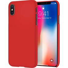 Piyasa Sepeti Apple iPhone XS Max İnce Mat Silikon Kılıf Kırmızı