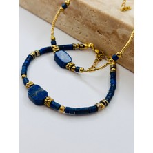 2 Adet Lapis Lazuli Doğaltaş Bileklik