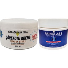 Çörek Otu Kremi Xl Box Büyük Boy White Box 200 ml + 150 ml Painclass Kuyruk Yağı Kremi / Diz Dirsek Iskelet Sırt Bel  ağrrlarina Masaj Seti